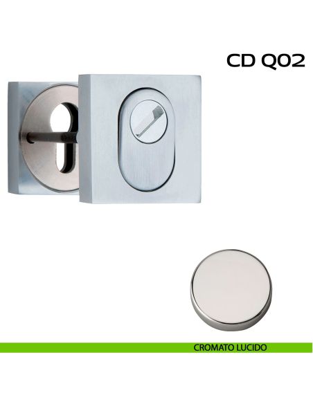 Bocchette di sicurezza quadrate 53x53 mm Reguitti CDQ02 cromato