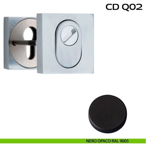 Bocchette di sicurezza quadrate 53x53 mm Reguitti CDQ02 nero