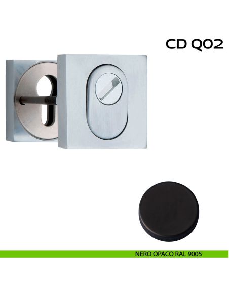 Bocchette di sicurezza quadrate 53x53 mm Reguitti CDQ02 nero
