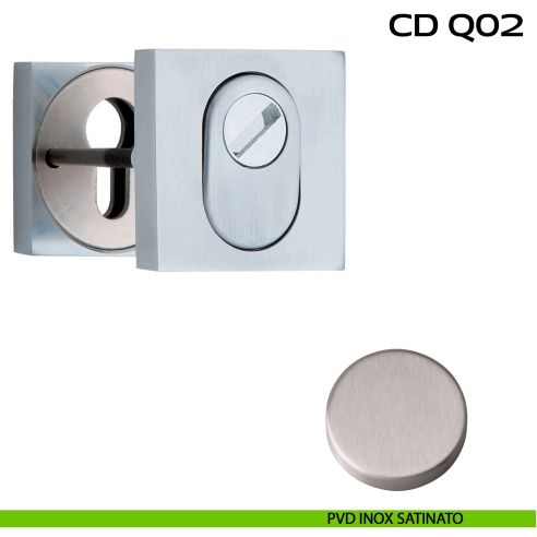 Bocchette di sicurezza quadrate 53x53 mm Reguitti CDQ02 pvd inox