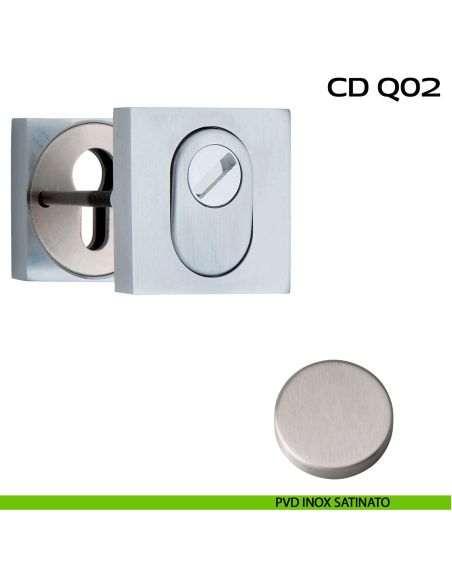 Bocchette di sicurezza quadrate 53x53 mm Reguitti CDQ02 pvd inox