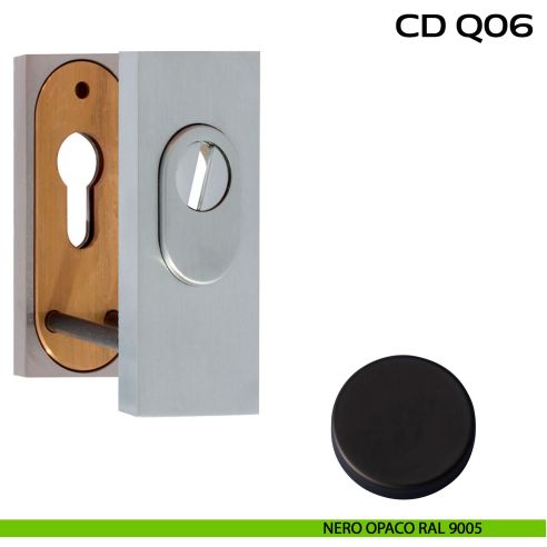 Bocchette di sicurezza rettangolari 36x93 mm Reguitti CDQ06 nero