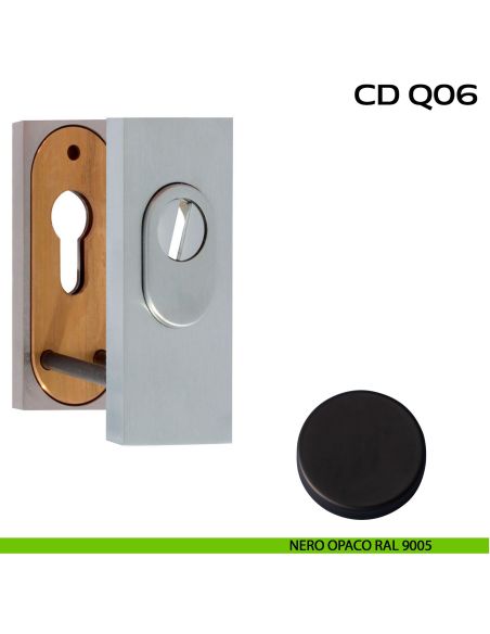 Bocchette di sicurezza rettangolari 36x93 mm Reguitti CDQ06 nero