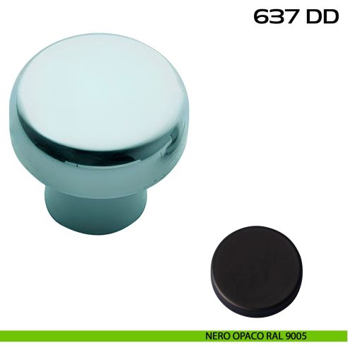 Dado diametro 20 mm con doppio filetto per troncone Reguitti 637DD nero