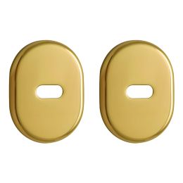 Coppia bocchette ovali per limitatore di apertura 62x82 mm Reguitti 062KN