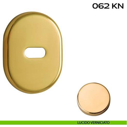 Coppia bocchette ovali per limitatore di apertura 62x82 mm Reguitti 062KN lucido