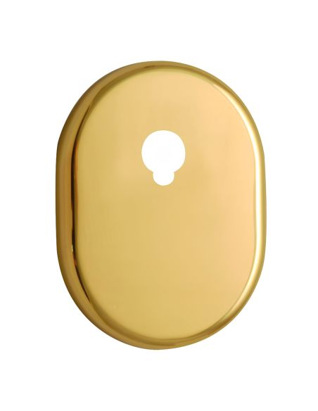 Bocchetta ovale con foro asse per cilindretti con codolo 62x82 mm Reguitti C62RO