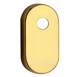 Bocchetta ovale con foro asse per cilindretti con codolo 31x62 mm Reguitti C09RO