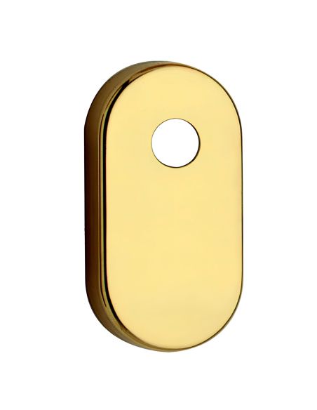 Bocchetta ovale con foro asse per cilindretti con codolo 31x62 mm Reguitti C09RO