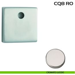 Bocchetta quadrata con foro asse per cilindretti con codolo 50x50 mm Reguitti CQ8RO 2