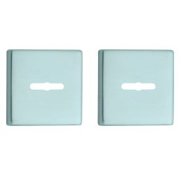 Coppia bocchette quadrate con foro doppia mappa 50x50 mm Reguitti Q08KD