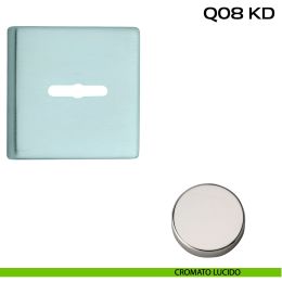 Coppia bocchette quadrate con foro doppia mappa 50x50 mm Reguitti Q08KD 2