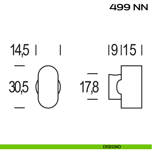 Pomolo per cilindro Reguitti 499NN disegno