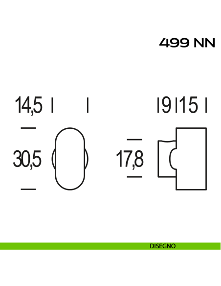 Pomolo per cilindro Reguitti 499NN disegno