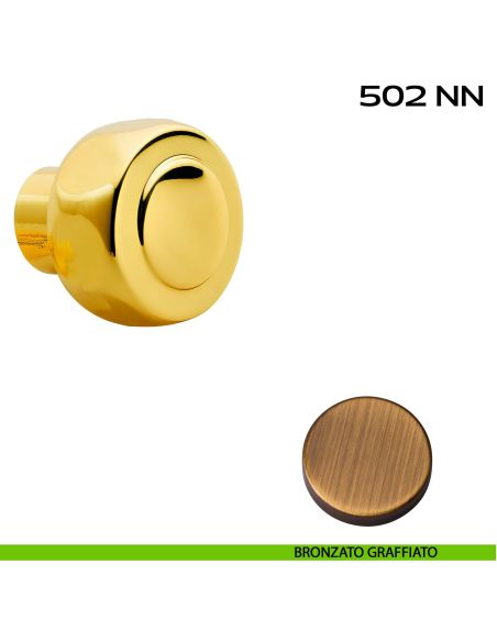 Pomolo per cilindro diametro 34 mm Reguitti 502NN bronzato
