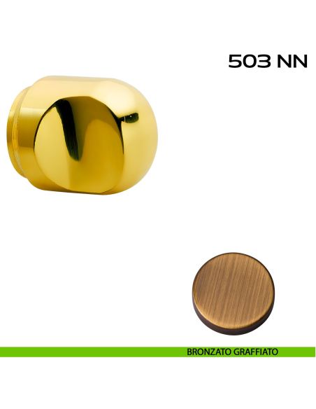 Pomolo per cilindro diametro 21 mm Reguitti 503NN bronzato