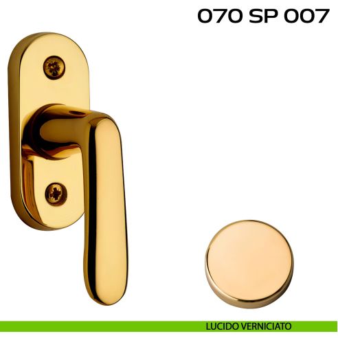 Segretino piccolo per porta con rosetta 27x67x7 mm Reguitti 070SP007 lucido
