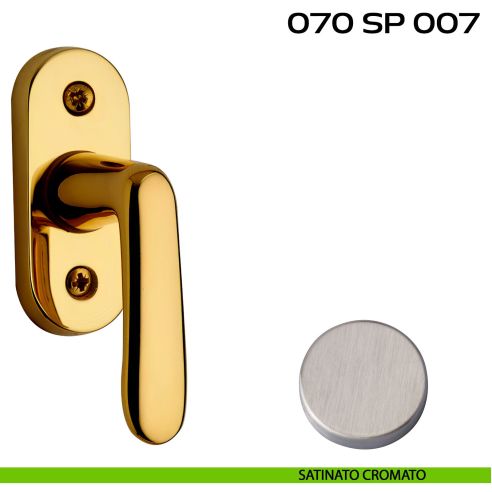 Segretino piccolo per porta con rosetta 27x67x7 mm Reguitti 070SP007 satinato