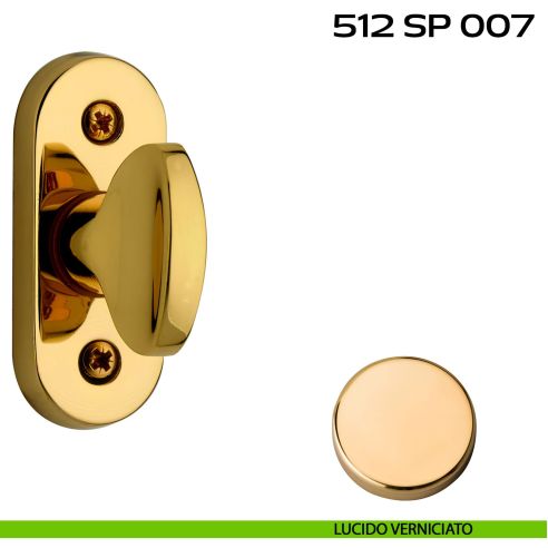 Segretino piccolo per porta con rosetta 27x67x7 mm Reguitti 512SP007 lucido