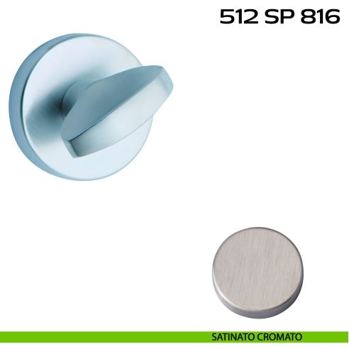 Segretino piccolo per porta con rosetta diametro 37 mm Reguitti 512SP816 satinato