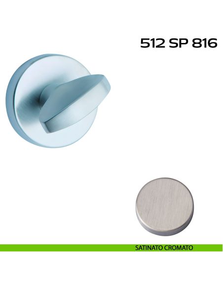 Segretino piccolo per porta con rosetta diametro 37 mm Reguitti 512SP816 satinato