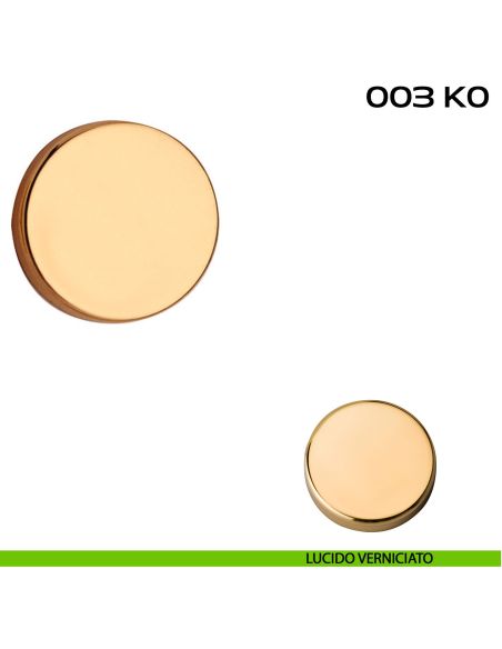 Coppia bocchette coprivite tonda cieca diametro 44x7 mm Reguitti 003K0 lucido
