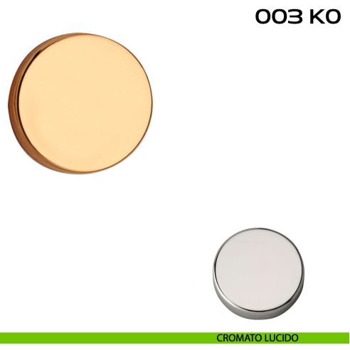 Coppia bocchette coprivite tonda cieca diametro 44x7 mm Reguitti 003K0 cromato