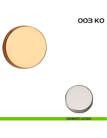 Coppia bocchette coprivite tonda cieca diametro 44x7 mm Reguitti 003K0 cromato