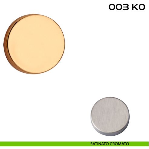 Coppia bocchette coprivite tonda cieca diametro 44x7 mm Reguitti 003K0 satinato