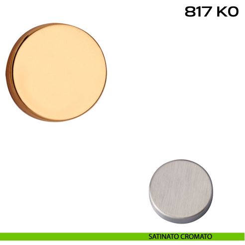 Coppia bocchette coprivite tonda cieca diametro 50x8 mm Reguitti 817K0 satinato