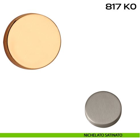 Coppia bocchette coprivite tonda cieca diametro 50x8 mm Reguitti 817K0 nichel