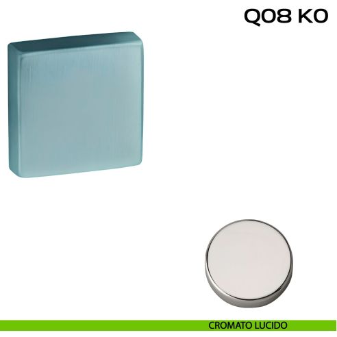 Coppia bocchette coprivite quadrate diametro 50x10 mm Reguitti Q08K0 cromato