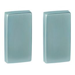 Coppia bocchette coprivite rettangolari cieche 62x32 mm Reguitti Q09K0