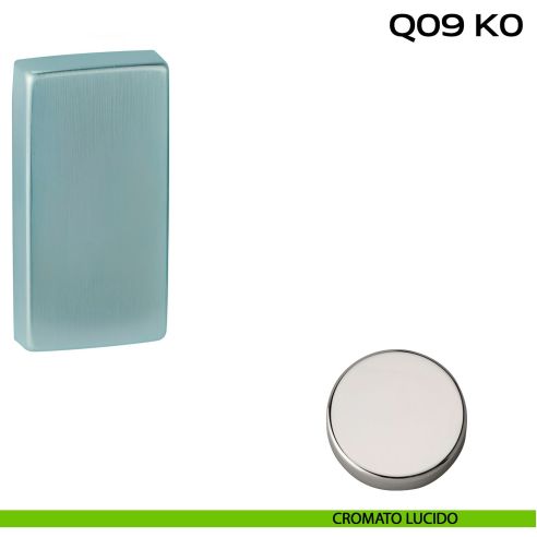 Coppia bocchette coprivite rettangolari cieche 62x32 mm Reguitti Q09K0 lucido
