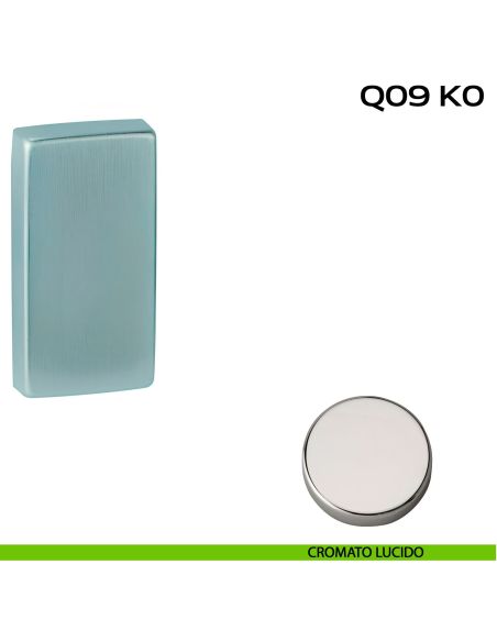 Coppia bocchette coprivite rettangolari cieche 62x32 mm Reguitti Q09K0 lucido