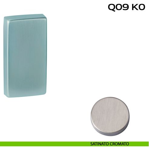 Coppia bocchette coprivite rettangolari cieche 62x32 mm Reguitti Q09K0 satinato