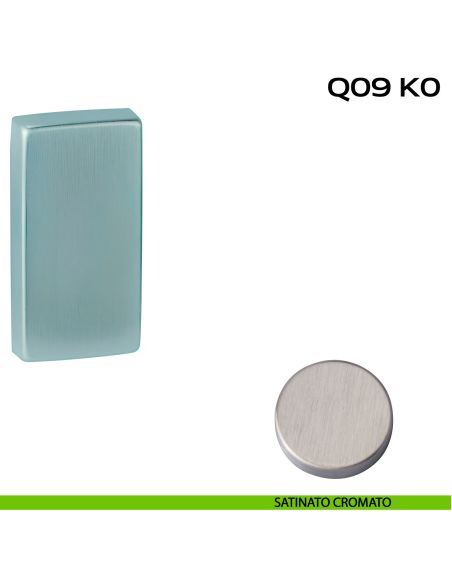Coppia bocchette coprivite rettangolari cieche 62x32 mm Reguitti Q09K0 satinato