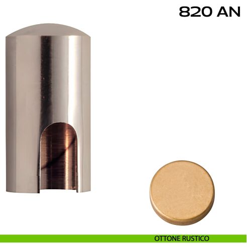Cappuccio in ottone per cerniere anuba ø14 mm Reguitti 820AN014 rustico