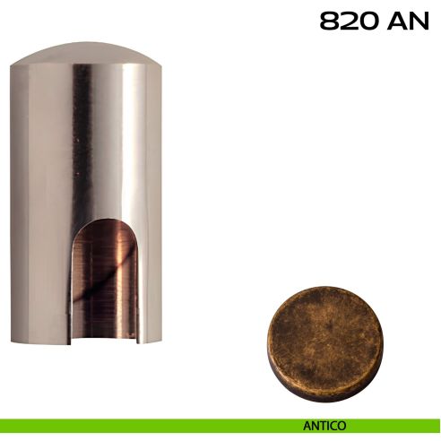 Cappuccio in ottone per cerniere anuba ø13 mm Reguitti 820AN013 antico