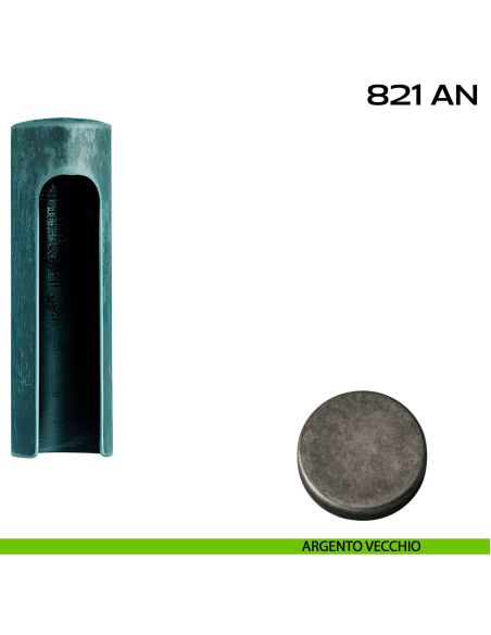 Copricerniera Anuba Registrabile Ø20 mm Reguitti 821ANG20 argento