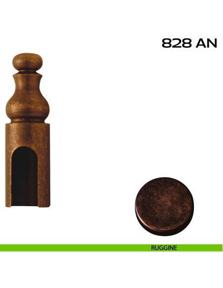 Cappuccio in ottone per cerniere anuba ø14 mm Reguitti 828AN014 ruggine
