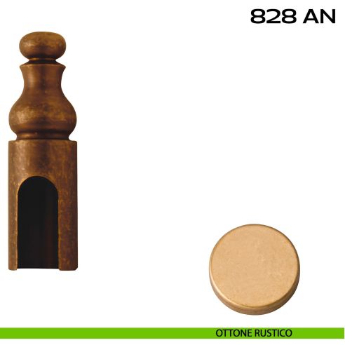 Cappuccio in ottone per cerniere anuba ø13 mm Reguitti 828AN013 rustico