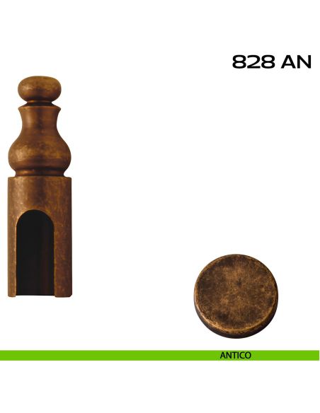 Cappuccio in ottone per cerniere anuba ø13 mm Reguitti 828AN013 antico