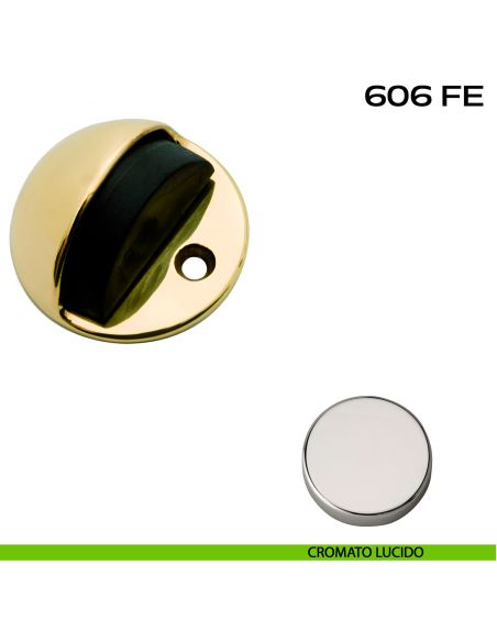 Fermaporta a pavimento Reguitti 606FE cromato
