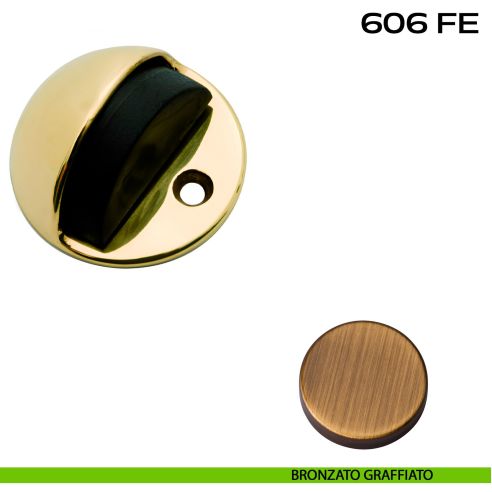 Fermaporta a pavimento Reguitti 606FE bronzato