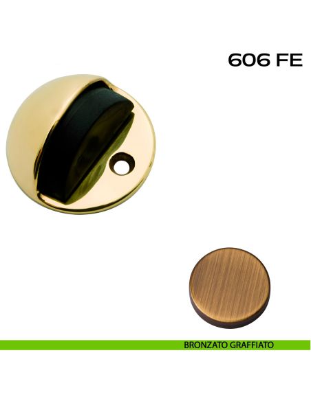Fermaporta a pavimento Reguitti 606FE bronzato