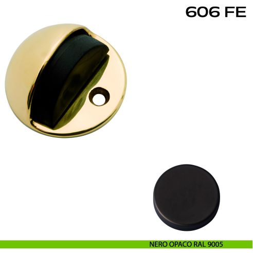 Fermaporta a pavimento Reguitti 606FE nero