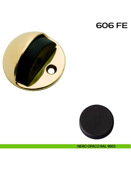 Fermaporta a pavimento Reguitti 606FE nero
