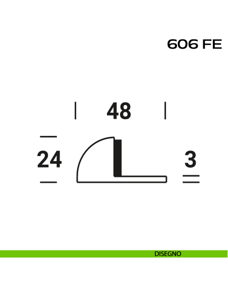 Fermaporta a pavimento Reguitti 606FE disegno