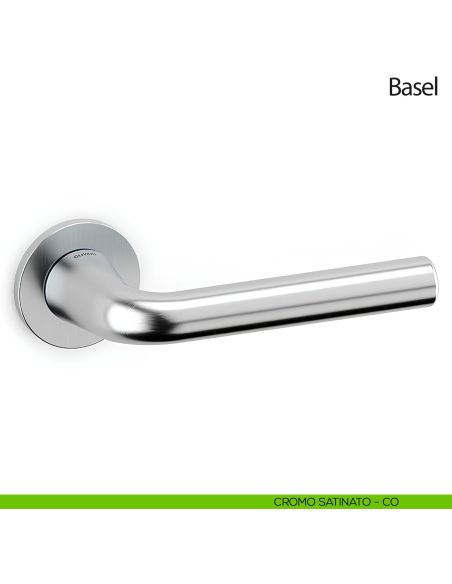 Maniglia per porta Basel Olivari cromo satinato
